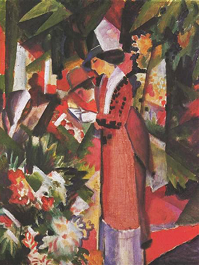 Walk in Flowers August Macke